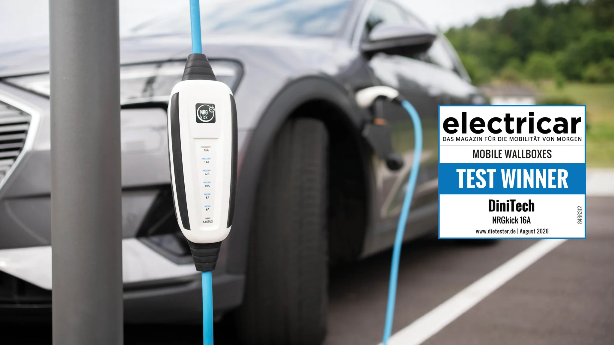 Testwinnaar met 95,44%: NRGkick maakt indruk bij electricar en DIE TESTER